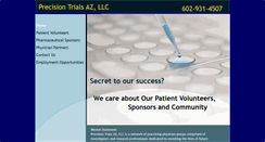 Desktop Screenshot of precisiontrials.com